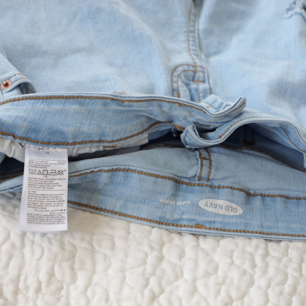 Distressed jeans